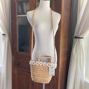 NWT Most Wanted USA Paper Straw Crossbody Bag